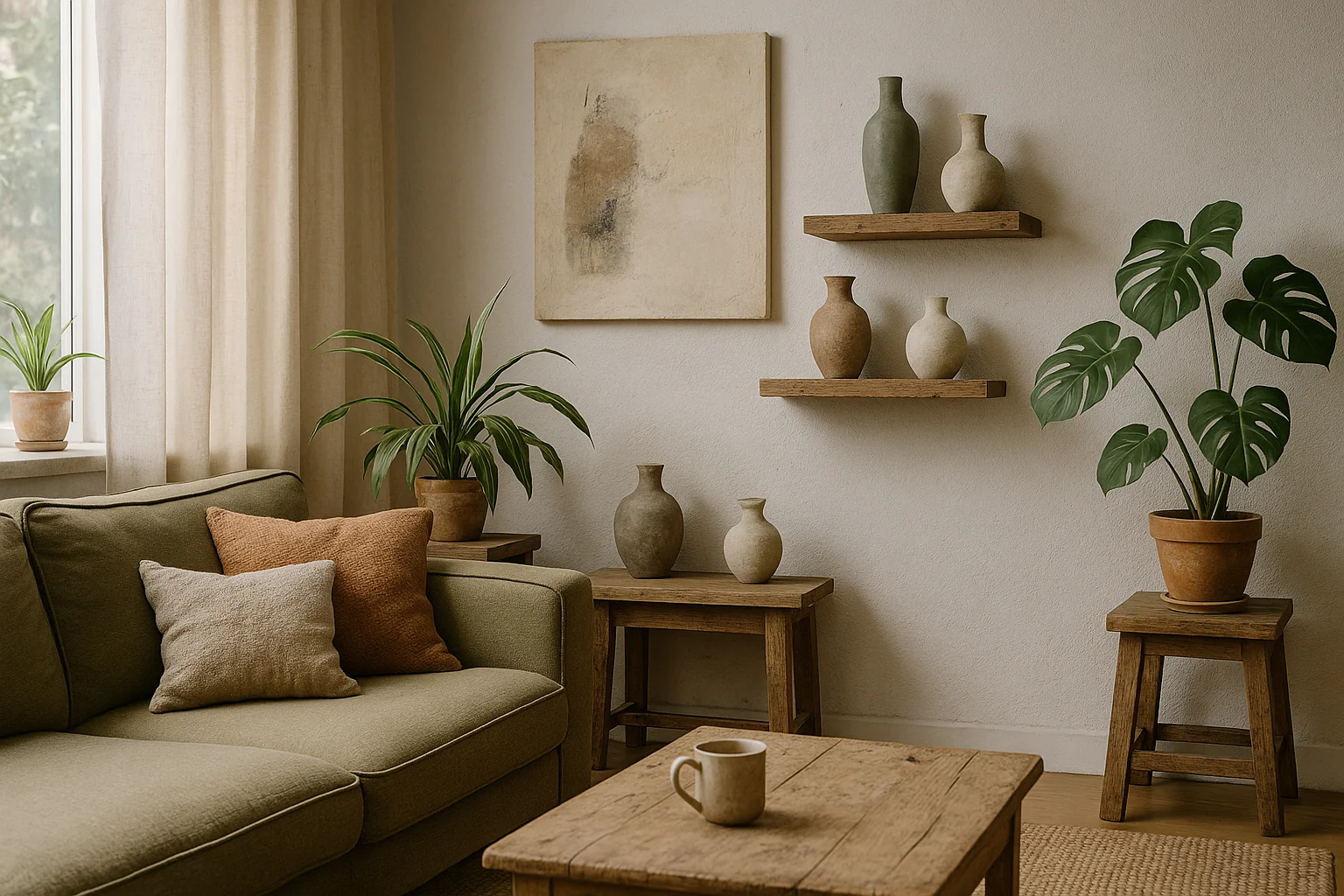 Σύγχρονη ευρωπαϊκή διακόσμηση με κεραμικά και gallery-style αισθητική 