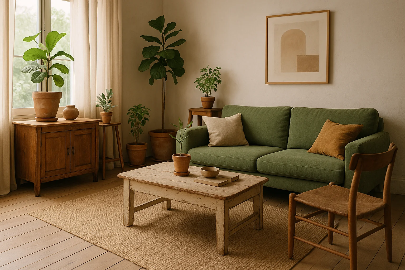 Οικολογικά έπιπλα και φυσικά υλικά σε βιώσιμη διακόσμηση